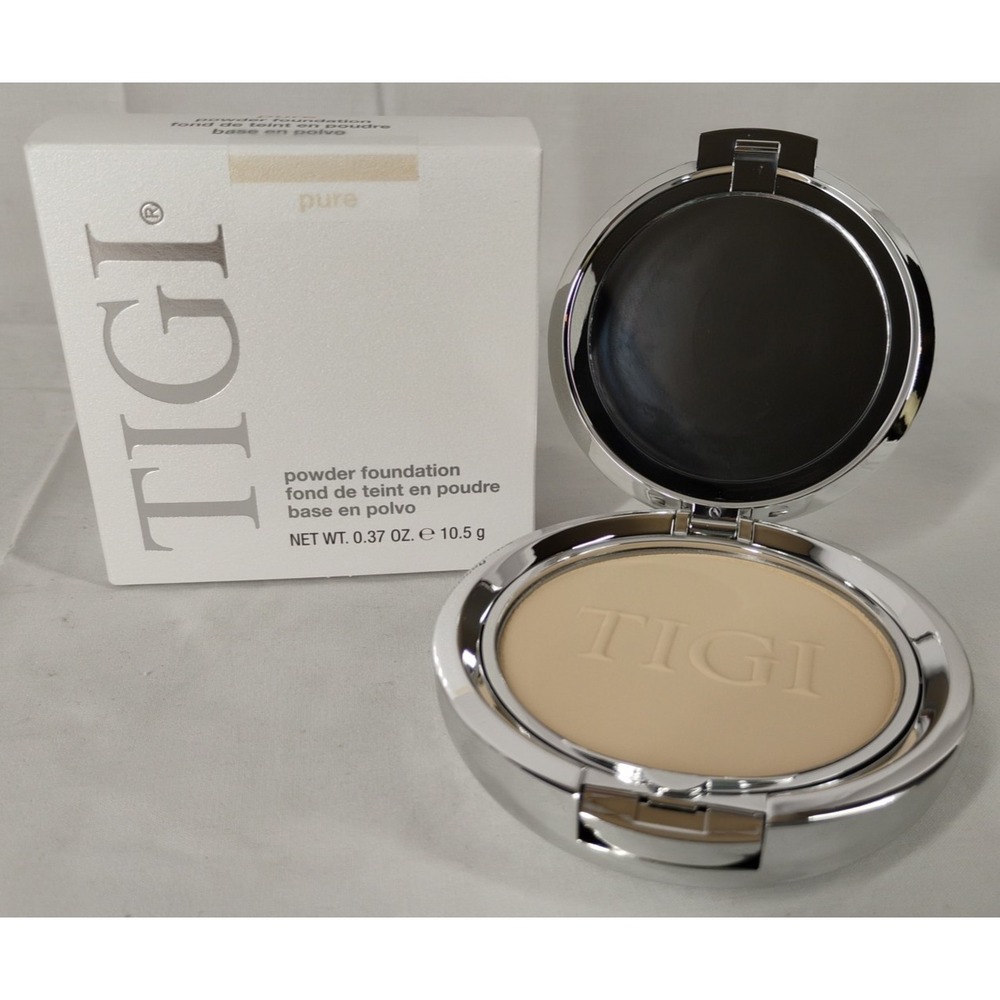 NEW TIGI Professional Cosmetics PURE Powder Foundation in Mirrored Compact USA‎